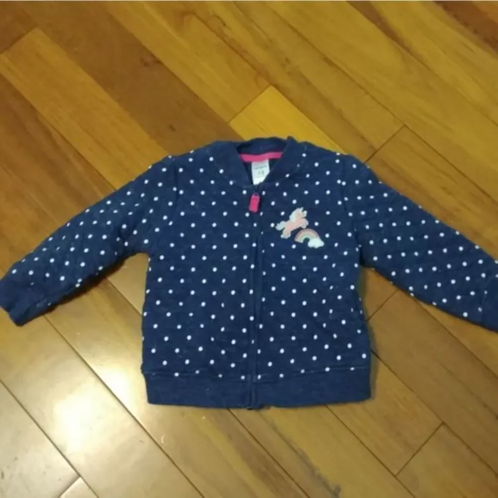 Carters Polka Dot Unicorn‎ Rainbow Jacket
